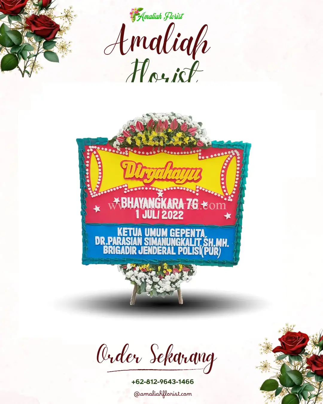 Papan Bunga HUT Ulang Tahun Tamban Catur